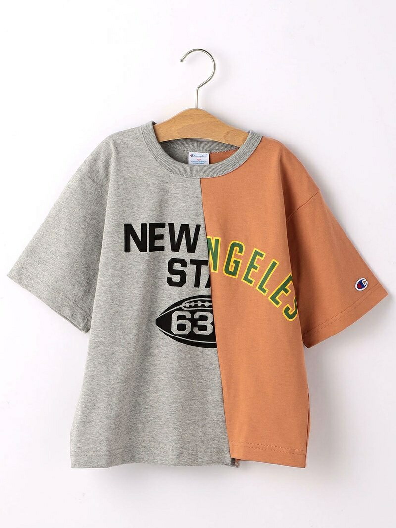 United Arrows ユナイテッドアローズ Tシャツ チャンピオン 切り替え Label Champion Green 110cm 130cm Relaxing Ss