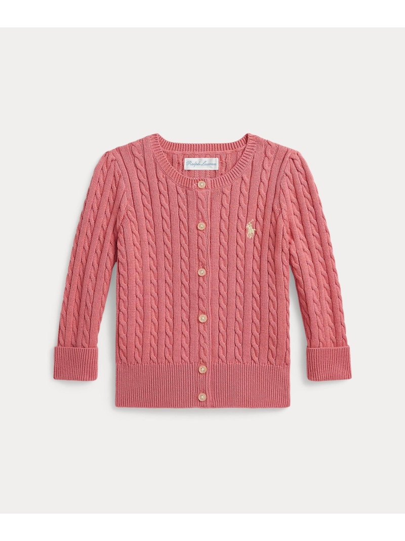 POLO RALPH LAUREN (もの言う花)ミニ有線テレビ 綿織物 ジレー ラルフローレン トップス ジレー サクラ色【貨物輸送無料】