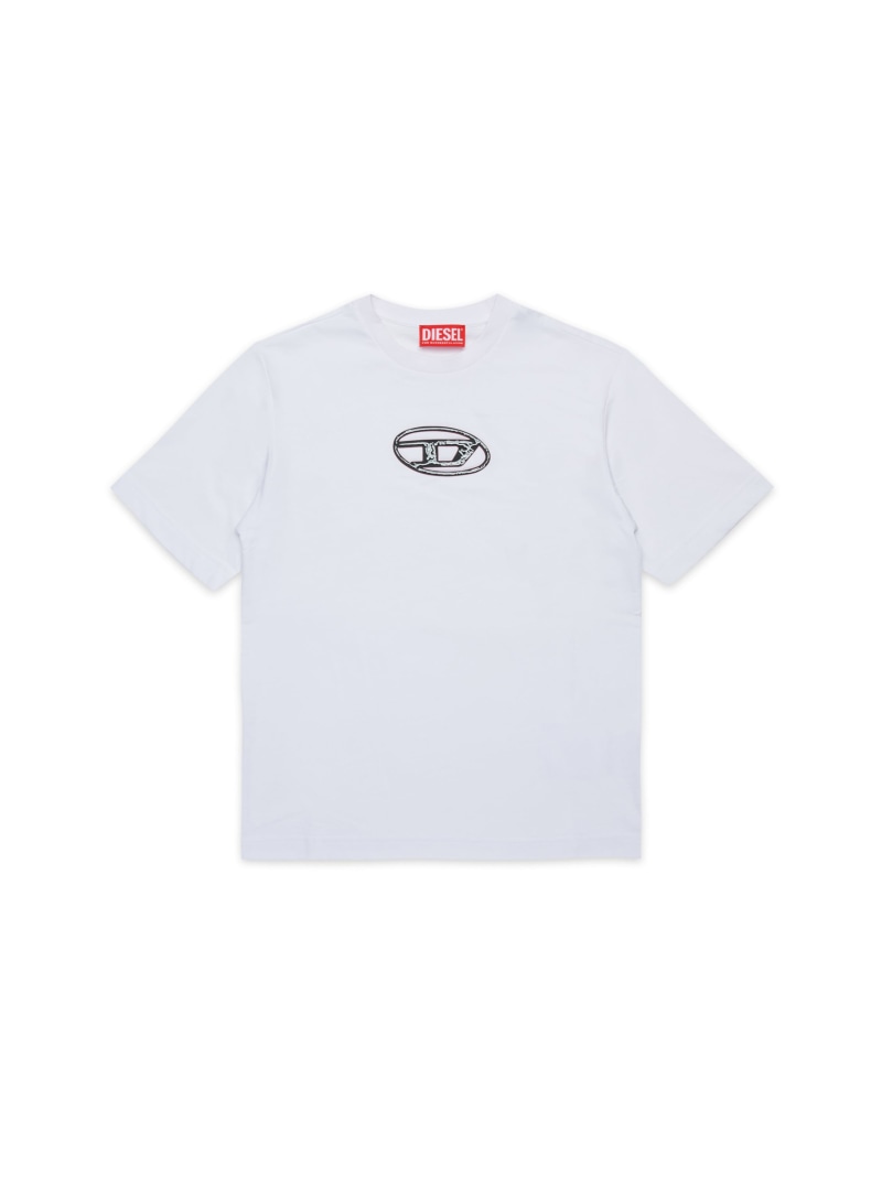 【SALE／40%OFF】DIESEL キッズ プルオーバー TREDEN ディーゼル トップス カットソー・プルオーバー 黒いこと 白いこと【RBA_E】【貨物輸送無料】