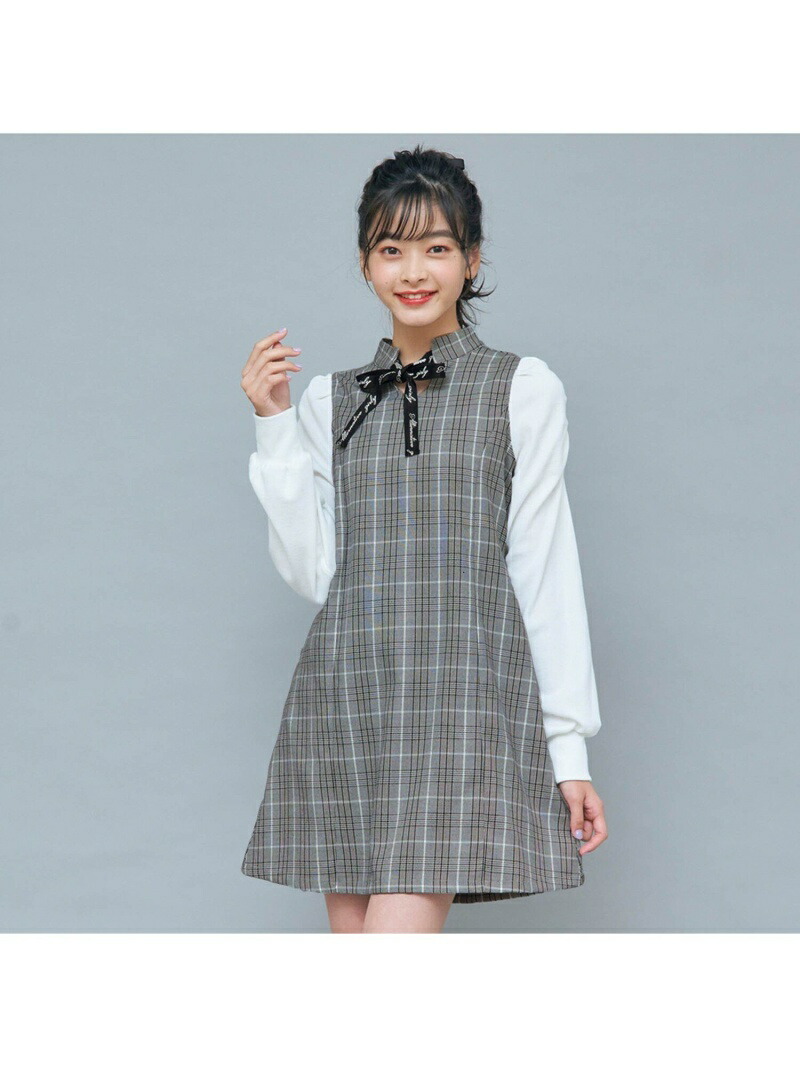 Algy ドッキングチェックワンピ エフオーオンラインストア