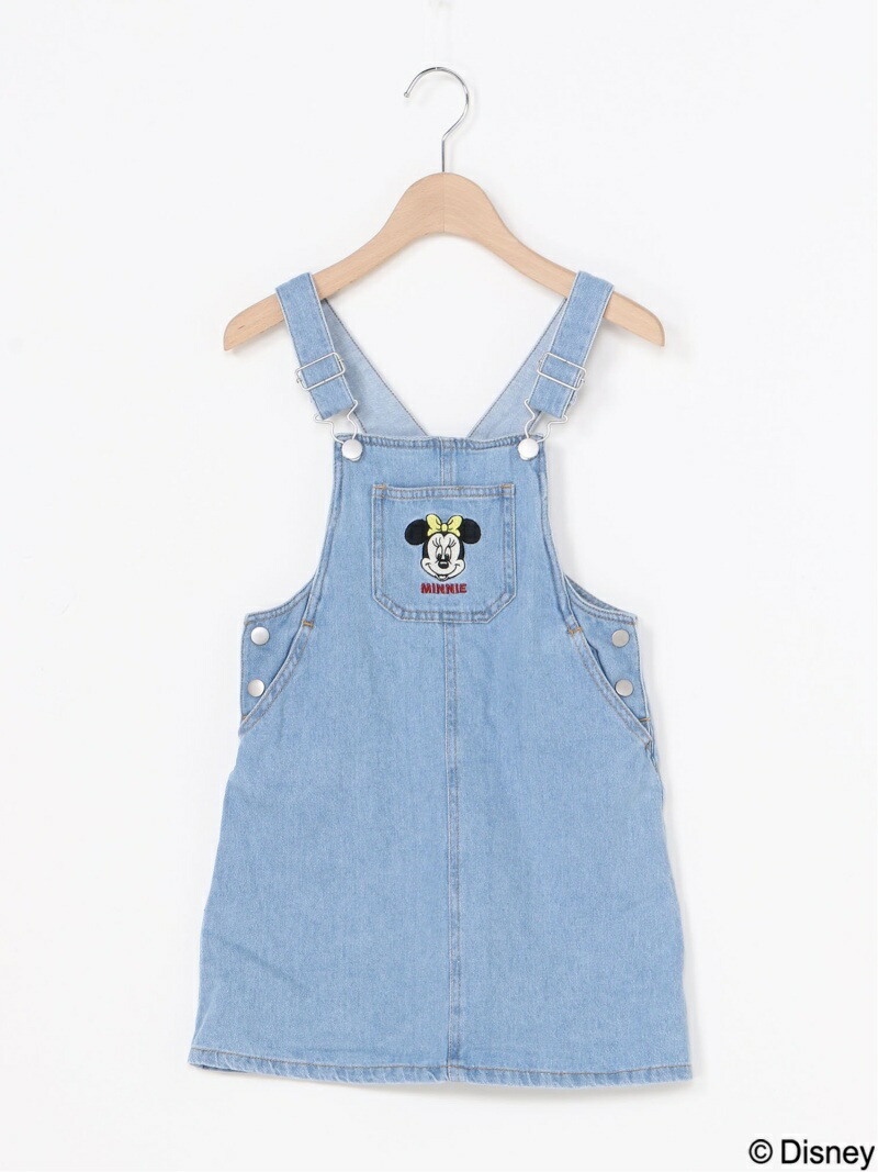 楽天市場 Sale 30 Off Petit Main Disney サロペットsk ナルミヤオンライン ワンピース キッズワンピース ブルー Rba E Rakuten Fashion Kids