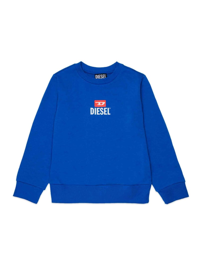 【SALE／41%OFF】DIESEL DIESEL ディーゼル Kids \u0026 Junior ワンポイントブランドロゴスウェットプルオーバー シフォン トップス スウェット・トレーナー 青色 米国海軍【RBA_E】【貨物輸送無料】
