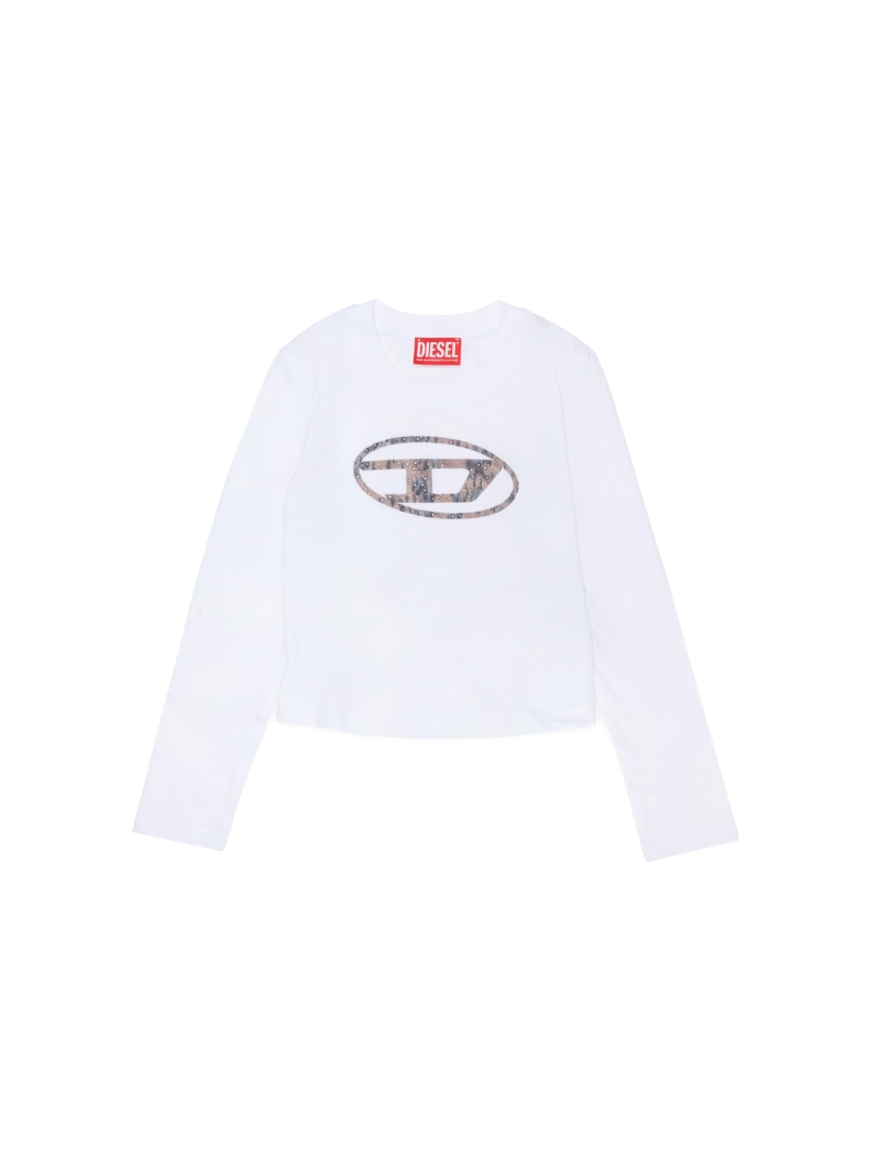 【SALE／40%OFF】DIESEL キッズ 長袖プルオーバー TDOLSY ディーゼル トップス カットソー・プルオーバー 白いこと【RBA_E】【貨物輸送無料】