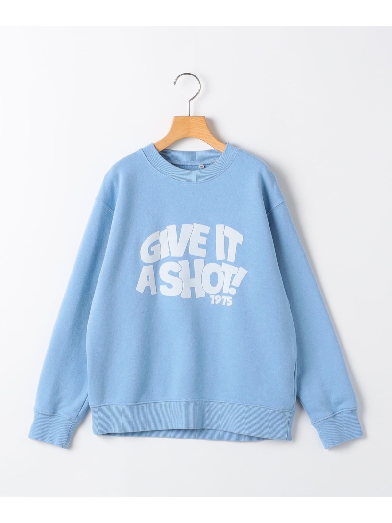 SHIPS KIDS SHIPS KIDS:140~160糎 /ヴィンテージ 刷り上げる 流汗 シップス トップス スウェット・トレーナー 白いこと【貨物輸送無料】
