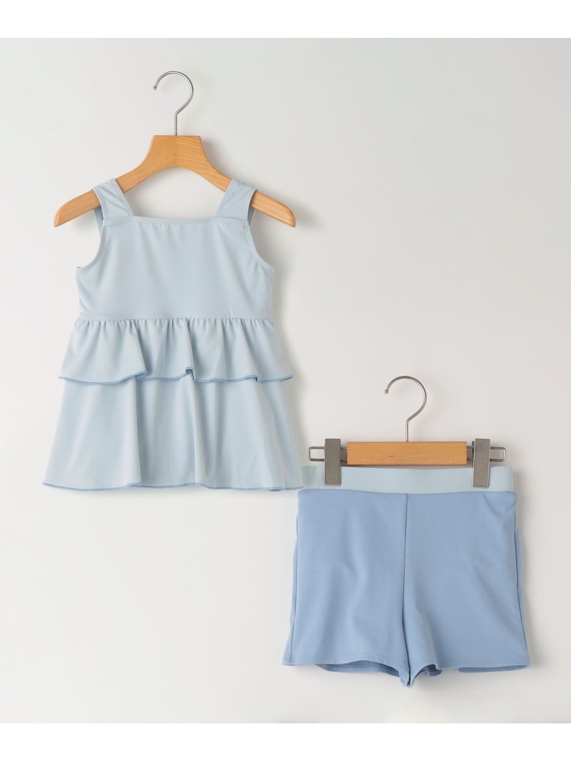 SHIPS KIDS SHIPS KIDS:120~150糎 /無地 セパレート スイムウェア シップス 水泳着・スイムグッズ 水泳着 サクラ色 青色【貨物輸送無料】