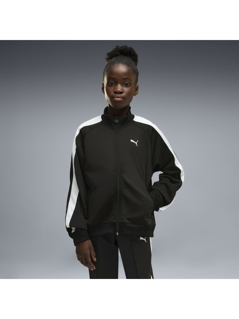 PUMA ガールズ T7 オールウェイズ オン トラック ジャケット G 128-164cm T7 ALWAYS ON Track Jacket プーマ ジャケット・アウター その他のジャケット・アウター ブラック【送料無料】