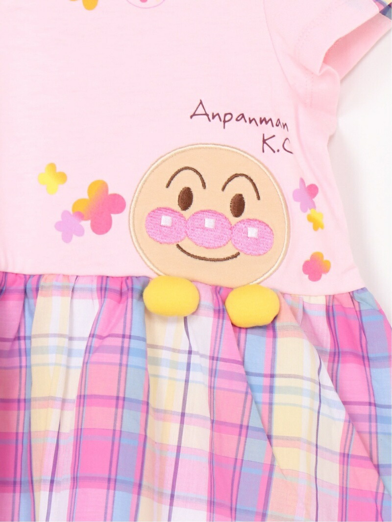 Anpanman Kids Collection Apkc K 401アップリケワンピース アンパンマンキッズコレクション ワンピース キッズ ワンピース ピンク 送料無料 Christine Coppin Com