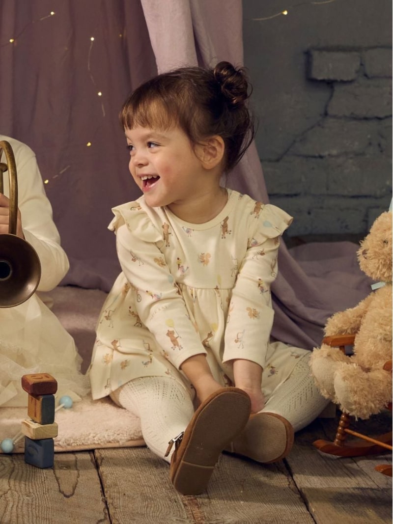 楽天市場】Shirley Temple うさぎフリルスカート付きロンパース