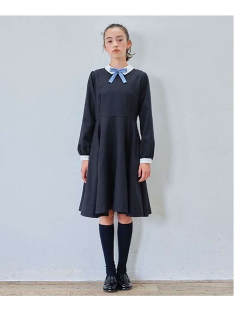 pom ponette junior *サキソニ-羊毛白襟衣裳 ナルミヤオンライン 衣裳・御召しもの プルオーバー衣裳 米国海軍【貨物輸送無料】