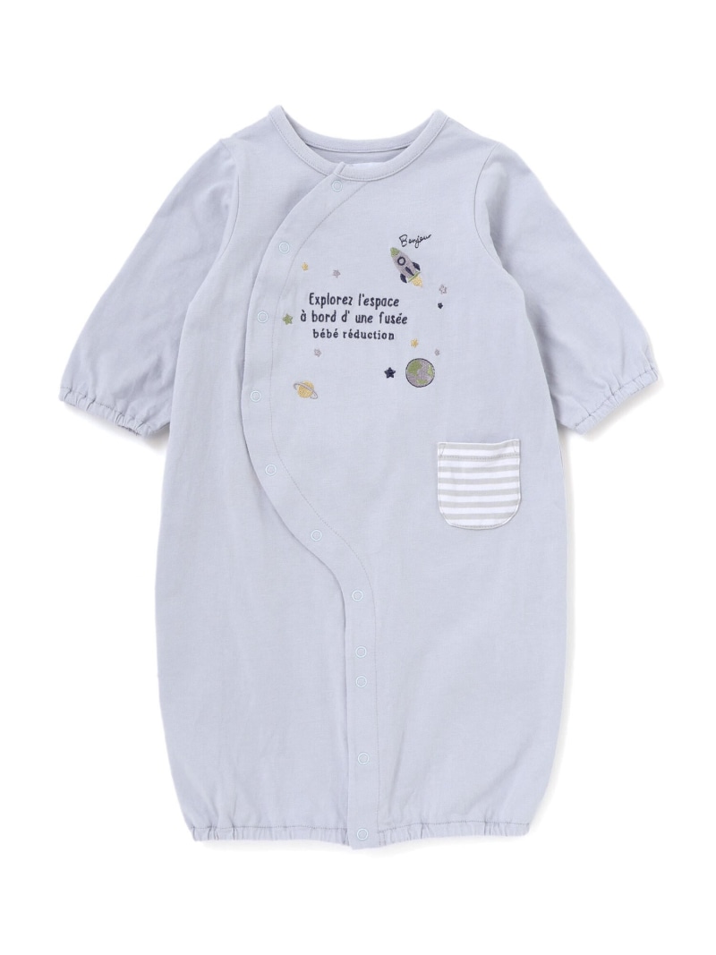 fillot de bebe reduction 【お一揃え】天竺全ての存在楽想刺繍長袖2WAYオール(50~75珊) ベベ オンライン バス発着場 マタニティウェア・ベビー機材 ロンパース・押しかぶせる櫂 青色【貨物輸送無料】 ベビーファッション-カバーオール・ロンパース-キッズ・ベビー・マタニティ
