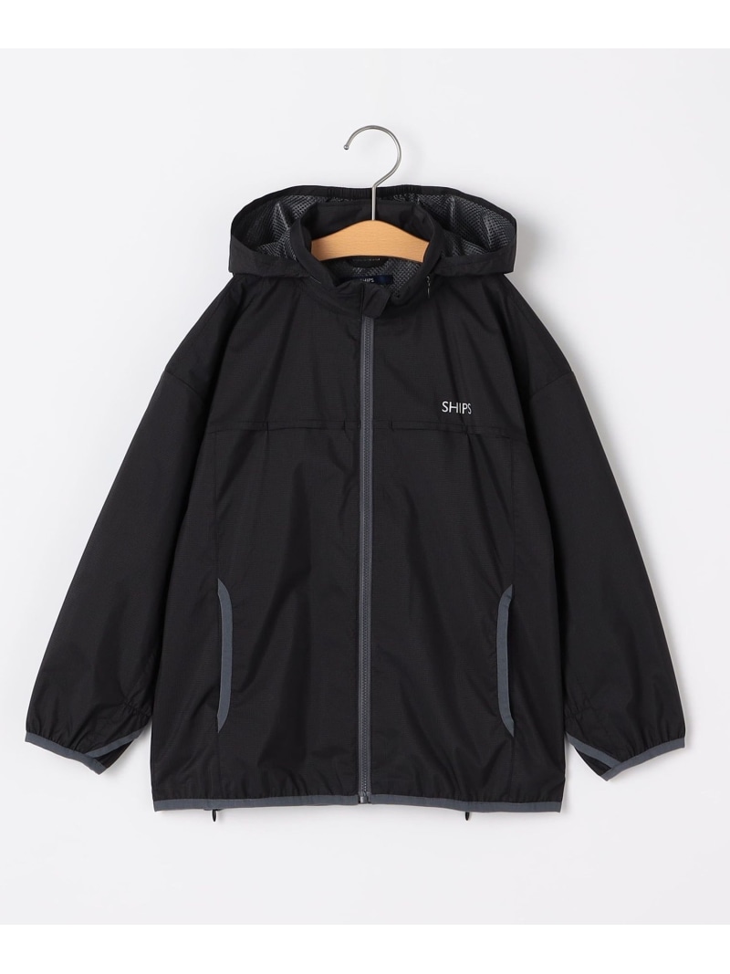 【SALE/30%OFF】SHIPS KIDS SHIPS KIDS:140~160cm /<撥水/洗濯機可能>ジップアップ パーカ シップス ジャケット・アウター ブルゾン・ジャンパー ネイビー ブラック【RBA_E】【送料無料】| Fashion Kids