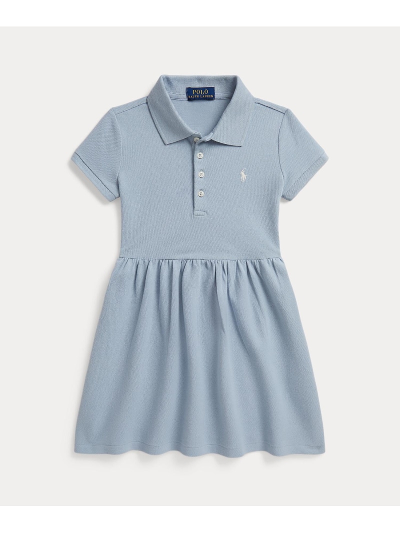 POLO RALPH LAUREN (ガールズ 2才~6才)ストレッチ メッシュ ポロ ドレス ラルフローレン ワンピース・ドレス ワンピース ブルー【送料無料】 12,045円