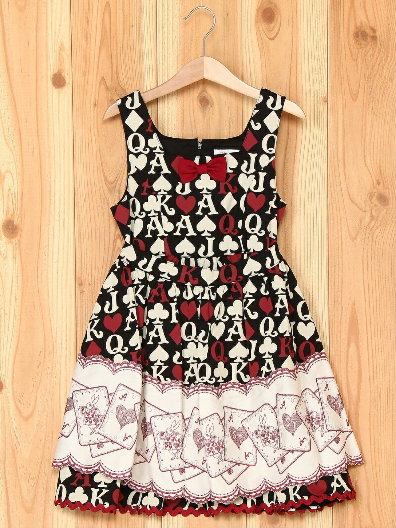 春夏新色 Sale Shirleytemple トランプptエプロンop シャーリーテンプル ワンピース キッズワンピース レッド ブラック Rba E W 全品送料無料 Gonzaga Mg Gov Br
