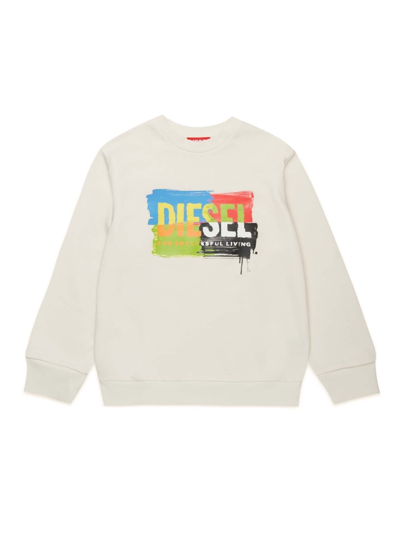 【SALE／62%OFF】DIESEL DIESEL ディーゼル Kids \u0026 Junior ブランドロゴスウェットプルオーバー シフォン トップス スウェット・トレーナー 白いこと 黒いこと【RBA_E】【貨物輸送無料】