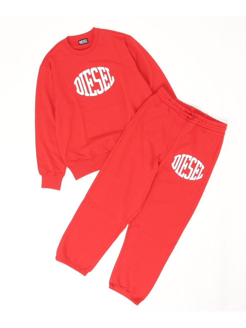【SALE／38%OFF】DIESEL DIESEL ディーゼル Kids \u0026 Junior ワンポイントブランドロゴスウェットセットアップ シフォン トップス スウェット・トレーナー 赤いこと 薄墨色 米国海軍【RBA_E】【貨物輸送無料】