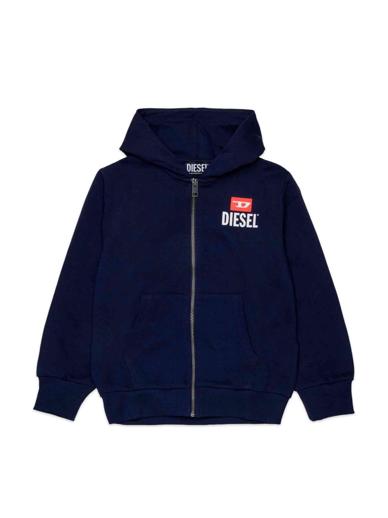 【SALE/41%OFF】DIESEL DIESEL ディーゼル Kids & Junior ブランドロゴジップアップパーカーフーディー シフォン トップス パーカー・フーディー グレー ネイビー ブラック【RBA_E】【送料無料】| Fashion Kids