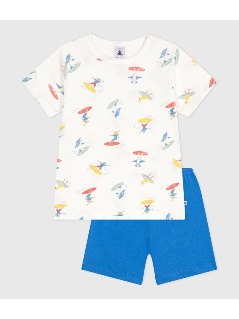 【SALE/10%OFF】PETIT BATEAU 半袖パジャマ プチバトー インナー・ルームウェア パジャマ【RBA_E】【送料無料】