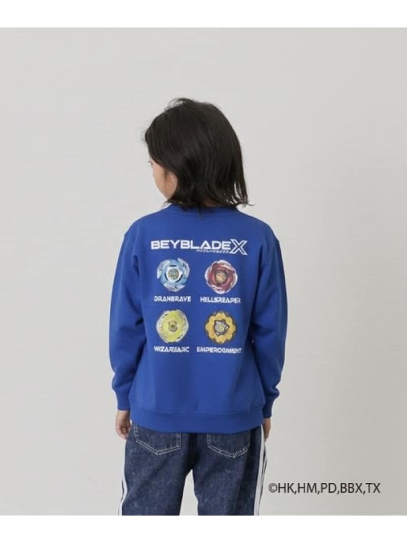 【SALE／40%OFF】GLAZOS 【SKIT0LY】【BEYBLADE X】アソートトレーナー ナルミヤオンライン トップス スウェット・トレーナー グレー ネイビー ブルー【RBA_E】画像
