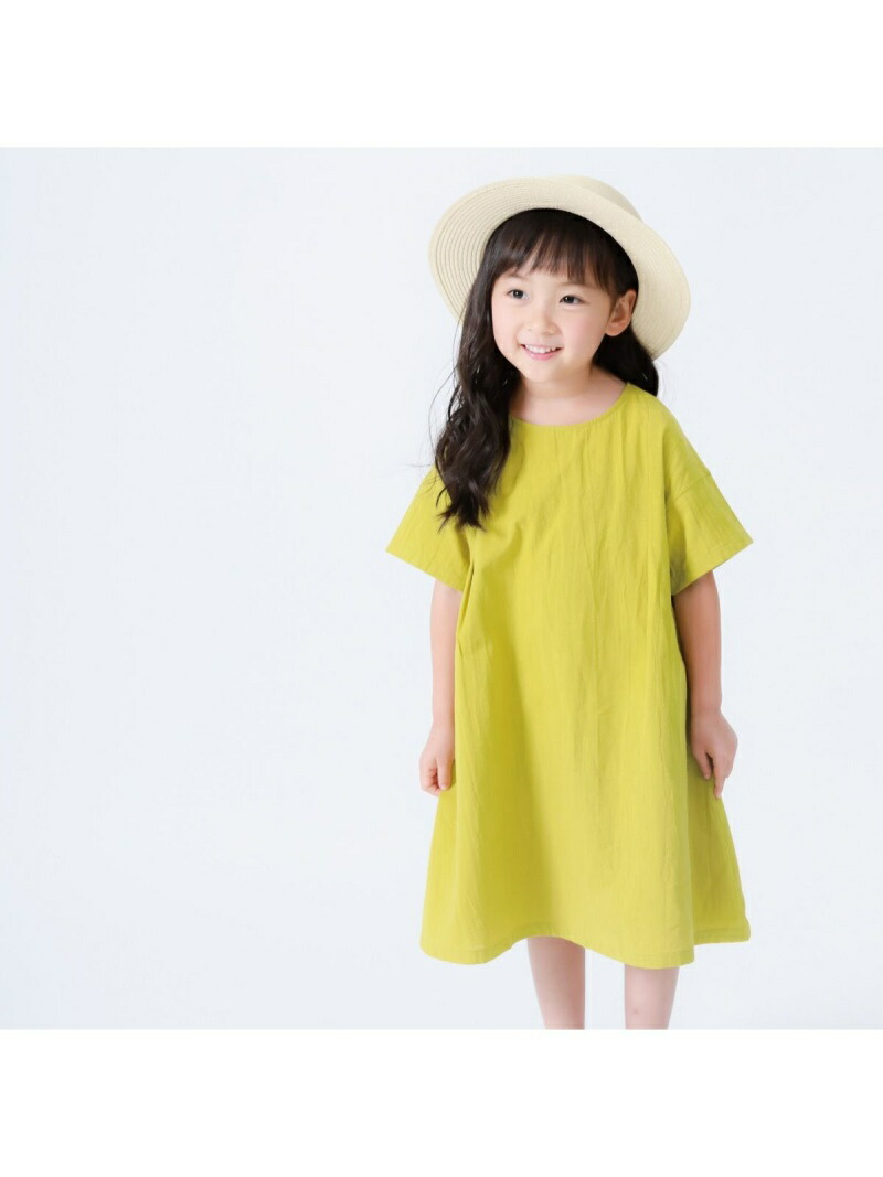 楽天市場 Sale 50 Off Comme Ca Ism 半袖 コットン ワンピース コムサイズム ワンピース キッズワンピース レッド ネイビー ベージュ グリーン Rba E Rakuten Fashion Kids