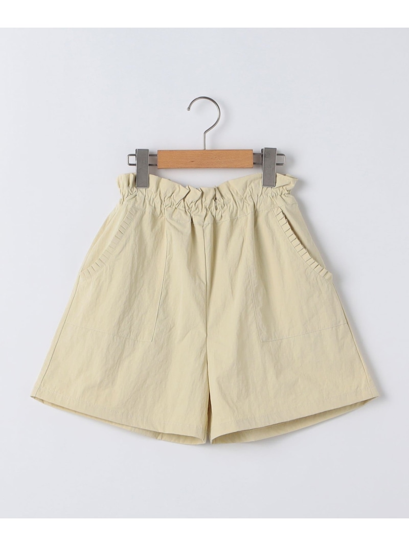 SHIPS KIDS SHIPS KIDS:140~150珊 /＜当たること冷感/UV撥ねのける＞フラウンス デイリー さる股引き シップス ズボン下 さる股引き ベージュ パープル【貨物輸送無料】