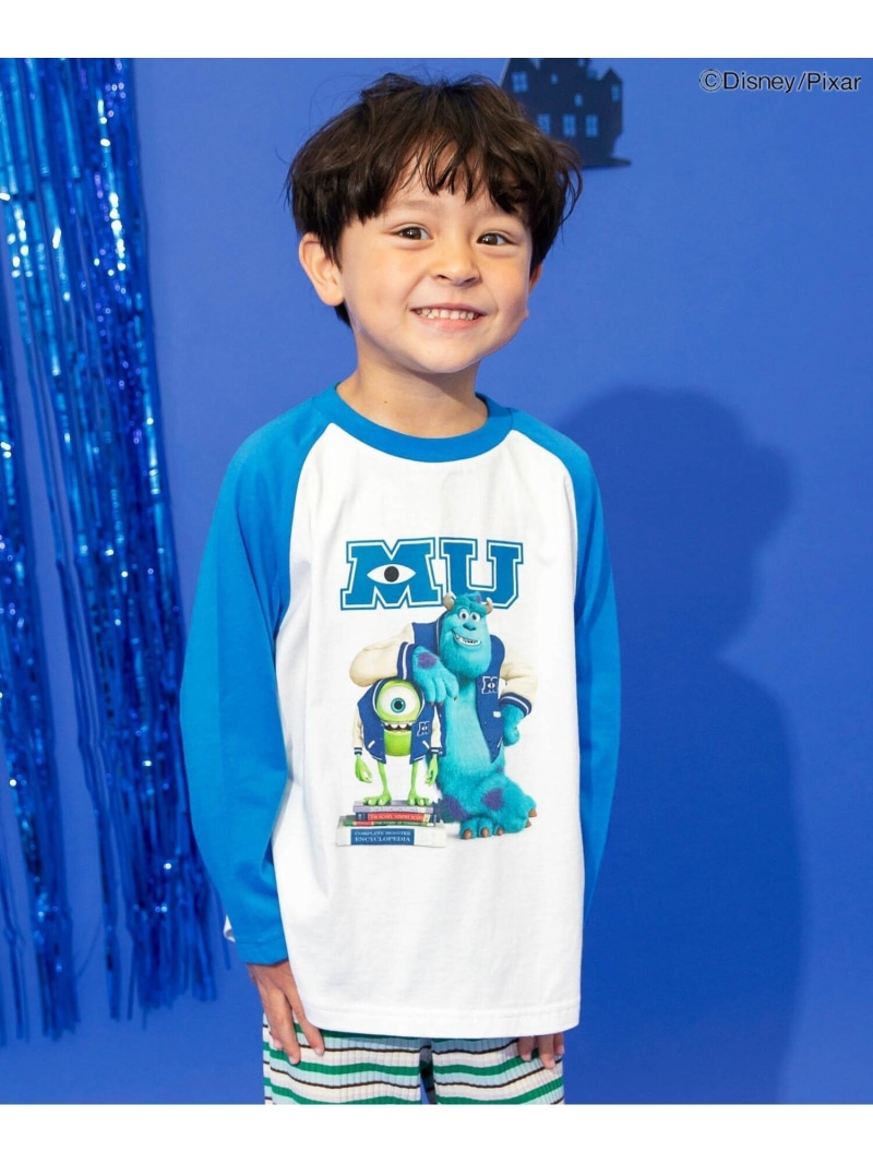 【SALE／60%OFF】BREEZE 【リンク】『モンスターズ・インク』『モンスターズ・ユニバーシティ』/Tシャツ エフオーオンラインストア トップス カットソー・Tシャツ ブルー グレー パープル グリーン【RBA_E】画像