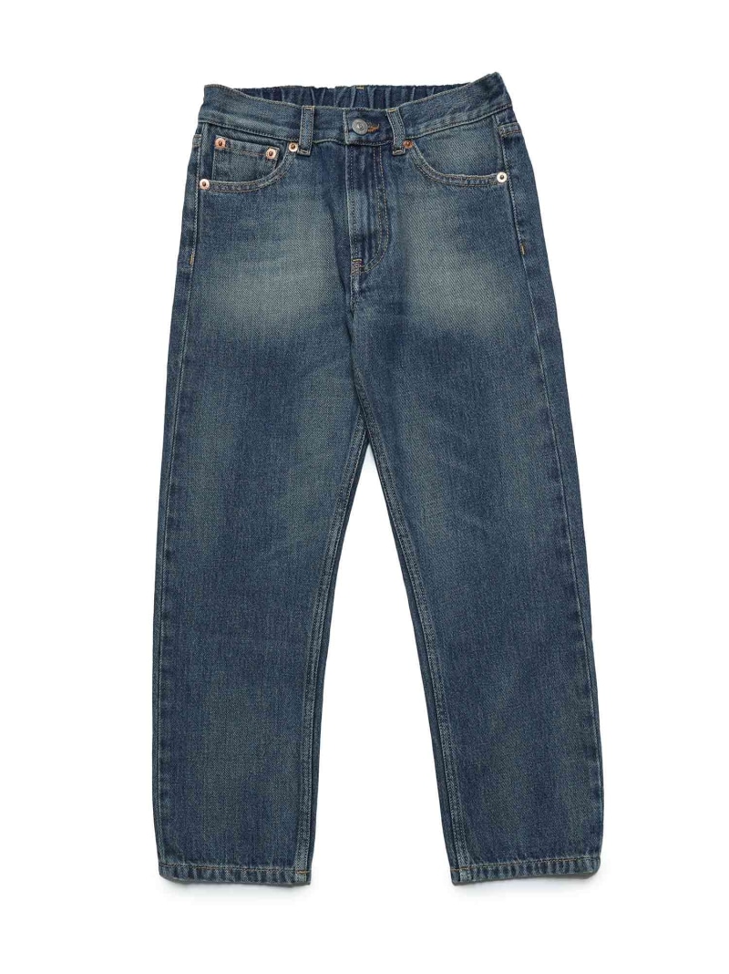 【SALE／67%OFF】MM6 Maison Margiela MM6 Maison Margiela エムエムシックス Kids & Junior デニムパンツ シフォン パンツ ジーンズ・デニムパンツ ブルー【RBA_E】【送料無料】