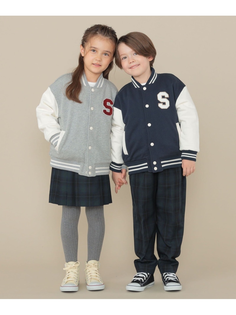 SHIPS KIDS SHIPS KIDS:100~130珊/闘技場 上衣 シップス ジャケット・アウター スタジャン・スカジャン 薄墨色 米国海軍【貨物輸送無料】 コート・ジャケット-キッズ・ベビー・マタニティ