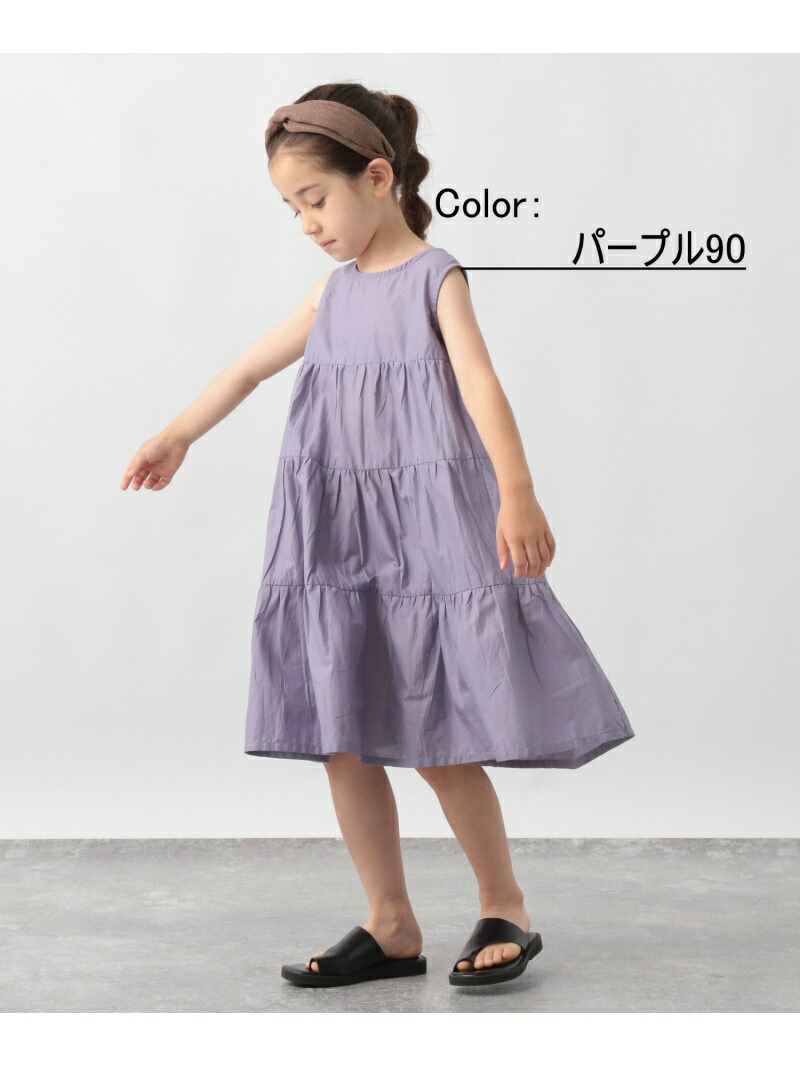 楽天市場 Global Work K 2way ティアードワンピ グローバルワーク ワンピース キッズワンピース パープル ブラック Rakuten Fashion Kids