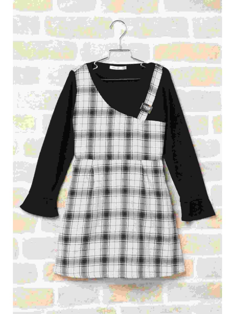 Ikka アシンメトリードッキングワンピース 1 160cm イッカ