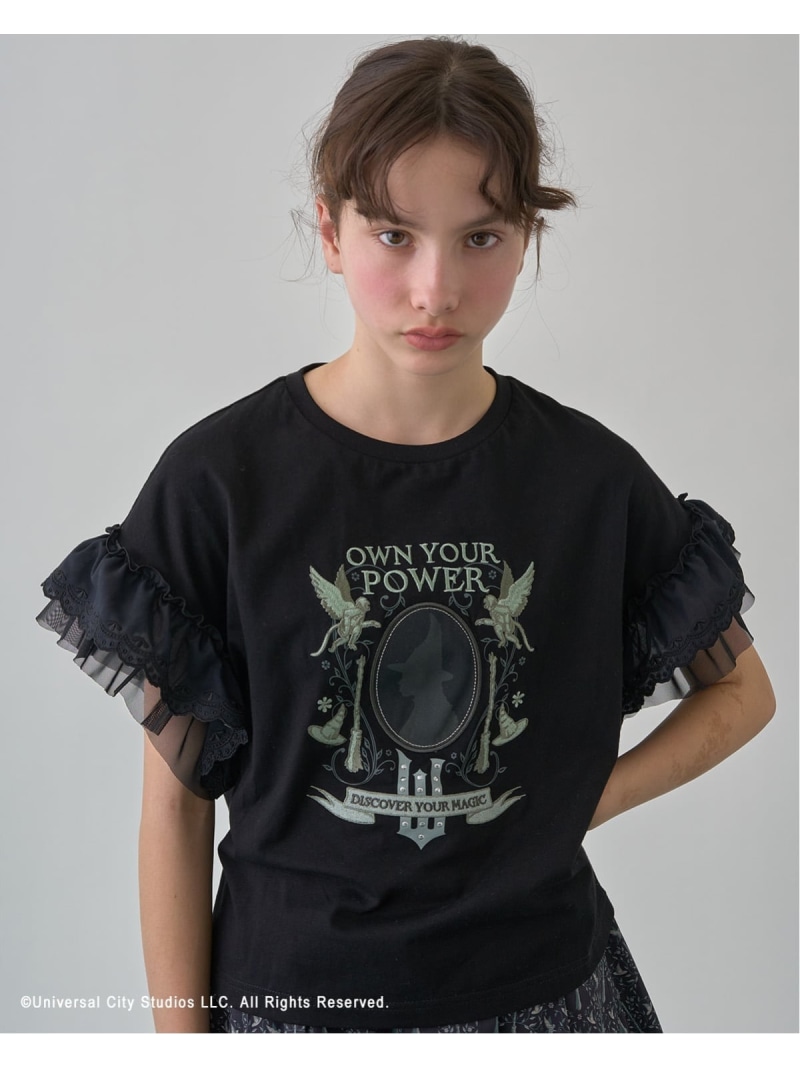 pom ponette junior 【130糎あり】【WICKED】グラフィックプルオーバー ナルミヤオンライン トップス カットソー・プルオーバー 白いこと【貨物輸送無料】