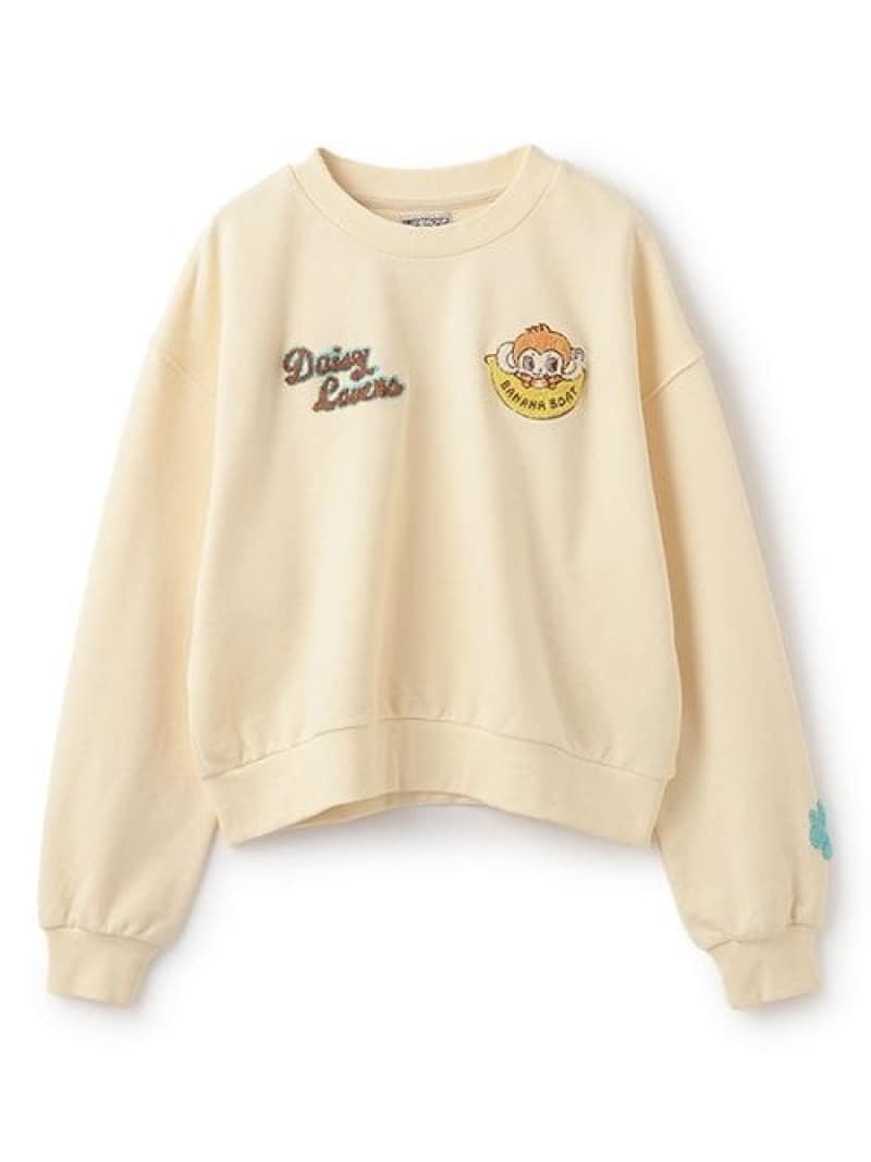 mezzo piano Junior ルッキー サガラ刺繍調教師 ナルミヤオンライン トップス スウェット・トレーナー 白いこと【貨物輸送無料】
