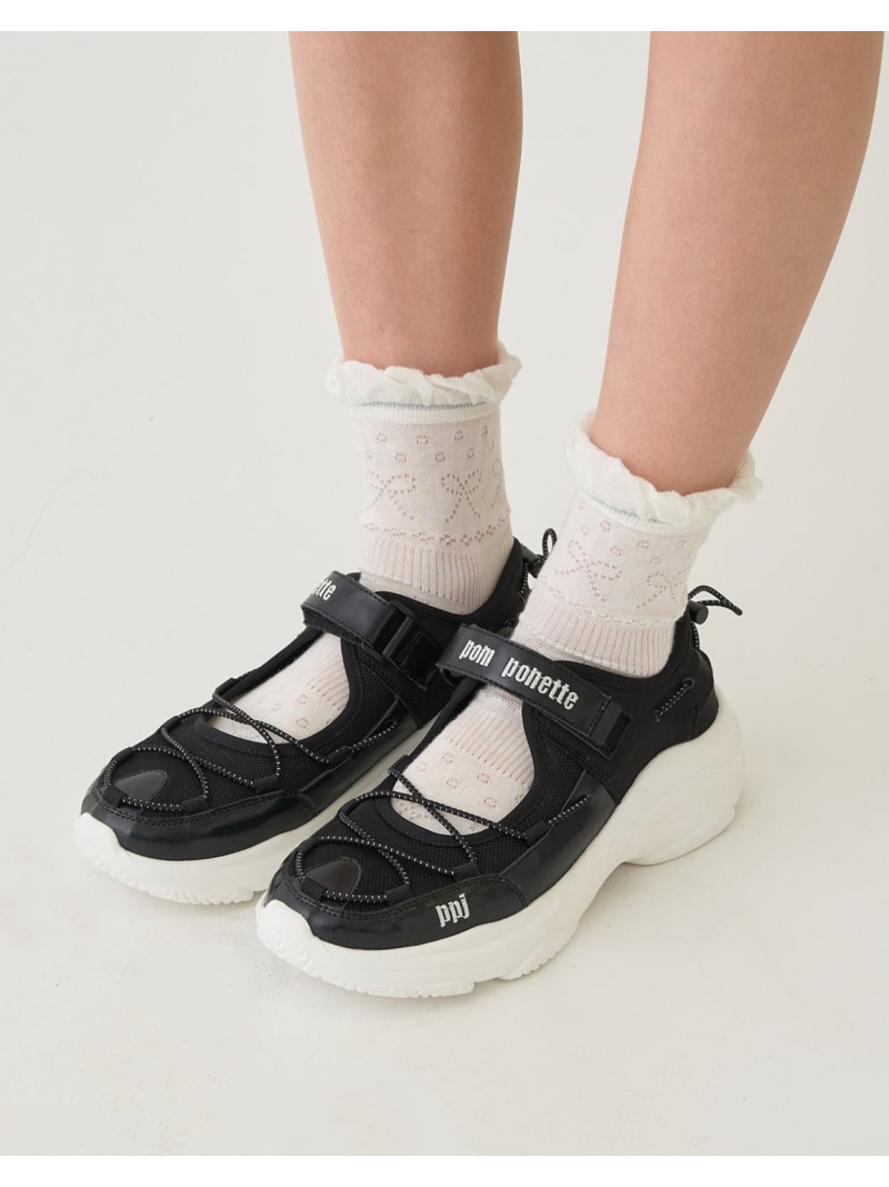【SALE/30%OFF】pom ponette junior サンダルスニーカー ナルミヤオンライン シューズ・靴 スニーカー ホワイト【RBA_E】【送料無料】| Fashion Kids