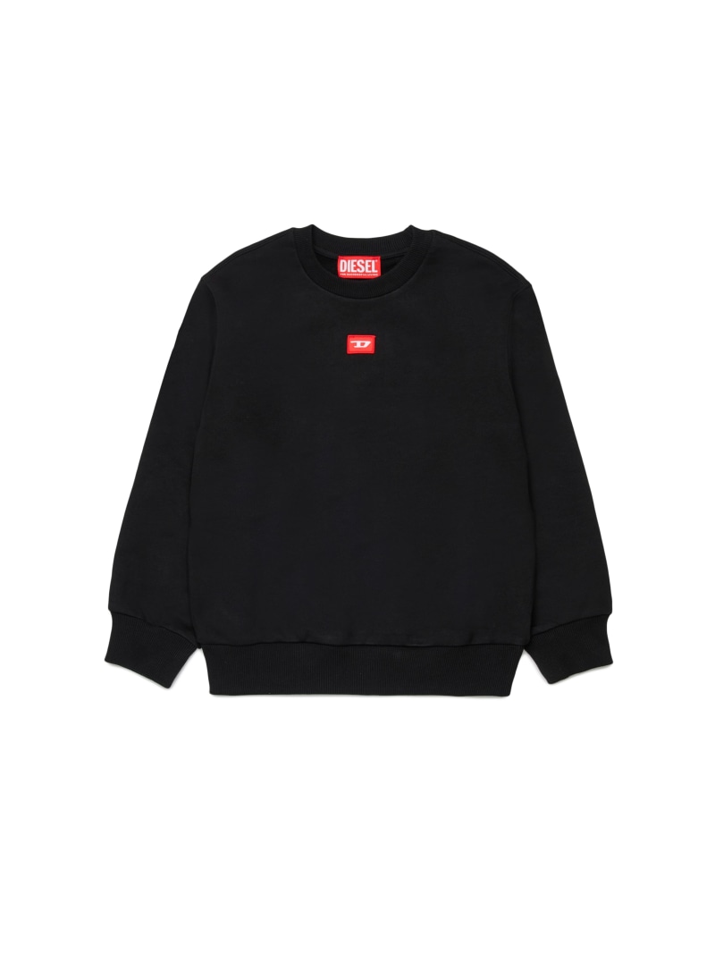 DIESEL キッズ プルオーバースウェット SXGIN OVER ディーゼル トップス スウェット・トレーナー 黒いこと 薄墨色【貨物輸送無料】