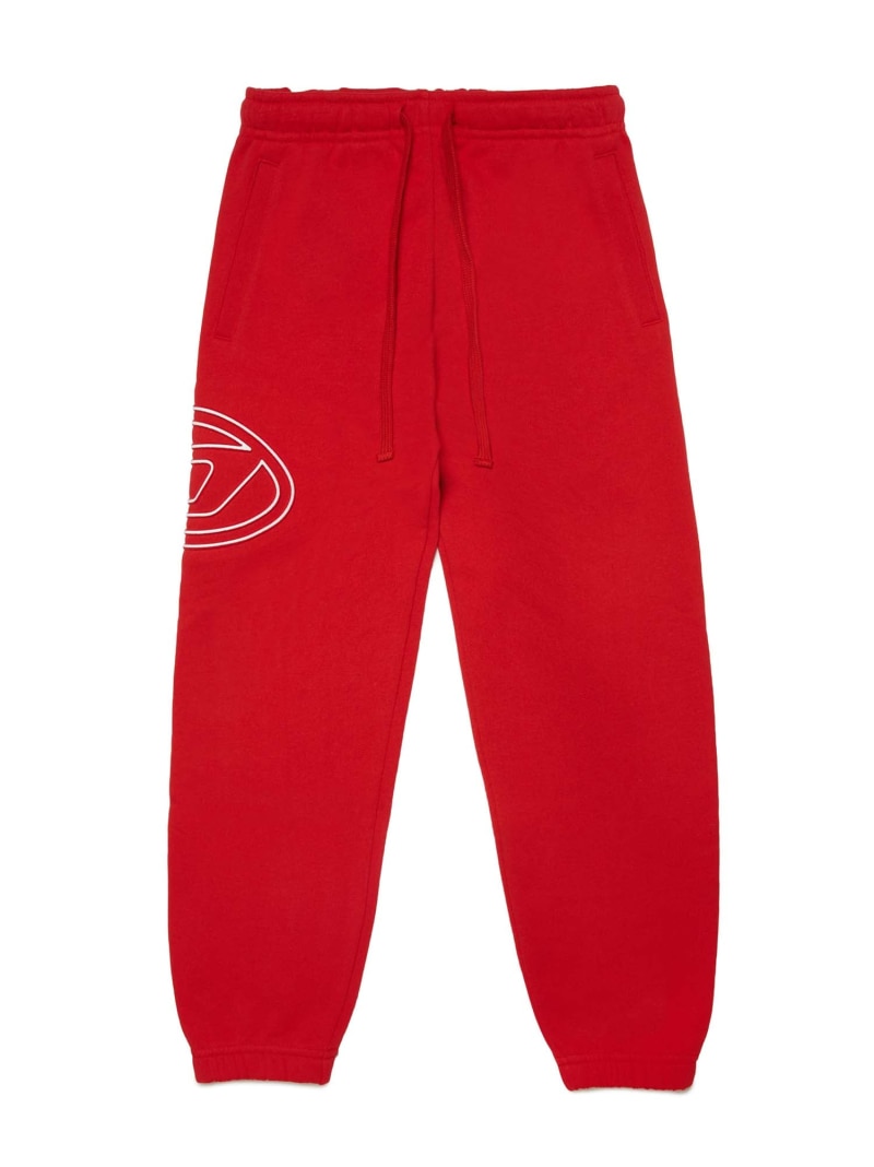 【SALE／62%OFF】DIESEL DIESEL ディーゼル Kids & Junior ワンポイントブランドロゴスウェットパンツ シフォン パンツ ジャージ・スウェットパンツ レッド ブルー【RBA_E】【送料無料】