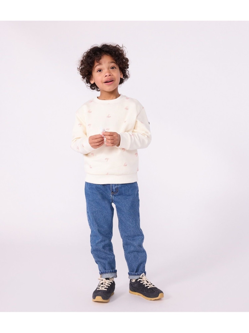 【SALE／20%OFF】PETIT BATEAU スウェットプルオーバー プチバトー トップス スウェット・トレーナー ホワイト【RBA_E】【送料無料】