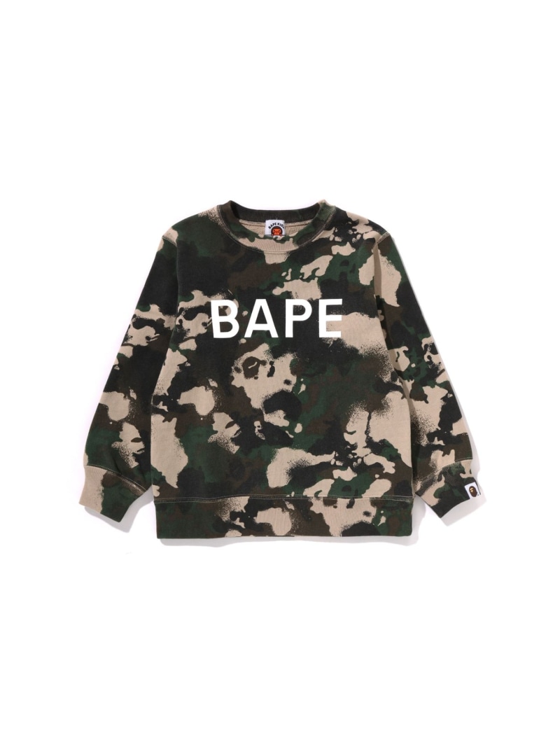 【SALE／30%OFF】A BATHING APE PIRATE STORE MAP CAMO BAPE CREWNECK SWEATSHIRT ア ベイシング エイプ パイレーツストア トップス スウェット・トレーナー 緑であること【RBA_E】【貨物輸送無料】