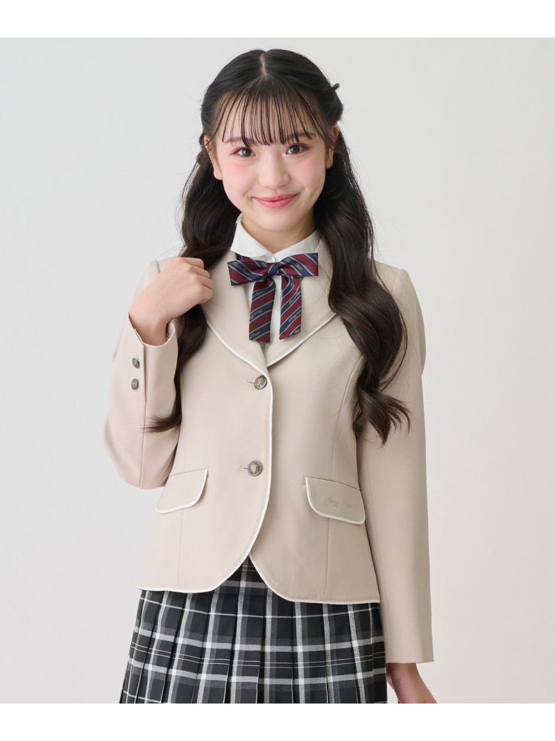 mezzo piano Junior パイピングジャケット ナルミヤオンライン 背広・フォーマル 背広上衣 ベージュ 米国海軍【貨物輸送無料】