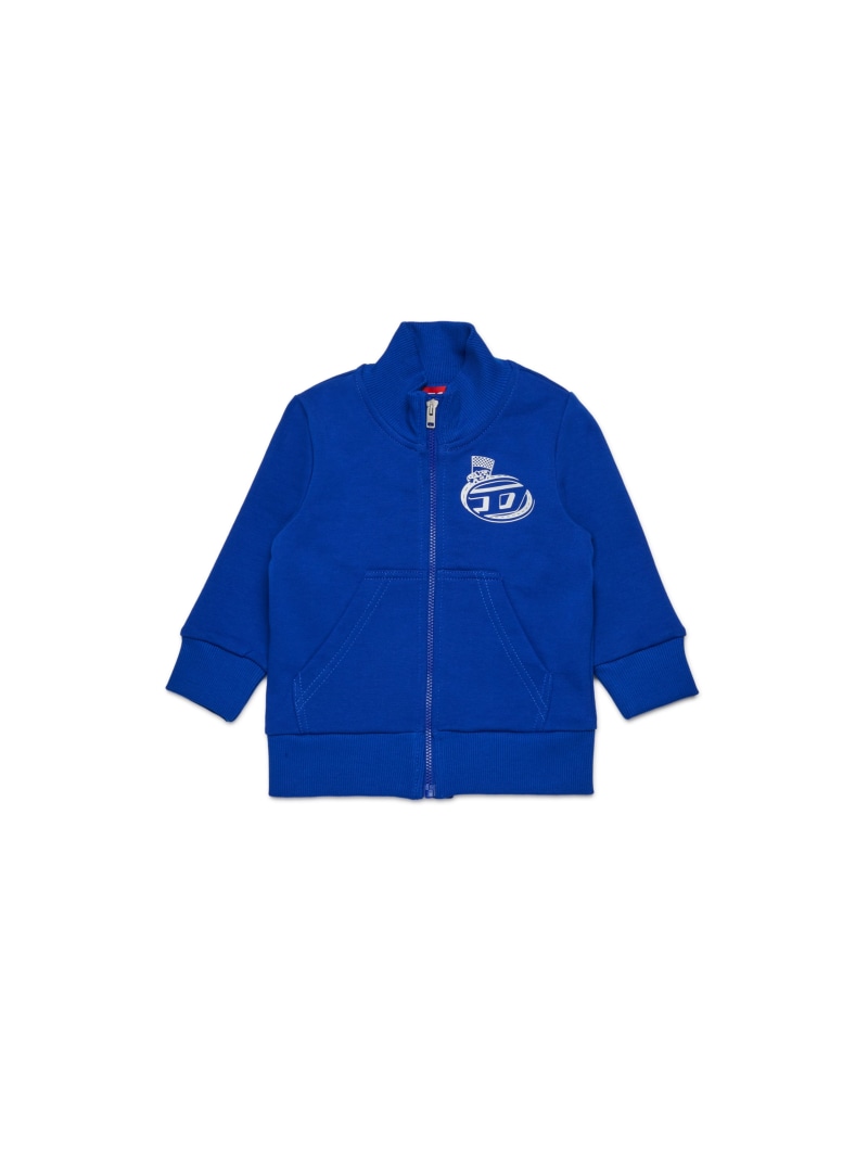 【SALE／40%OFF】DIESEL もの言う花 ジップアップスウェット SPINVIB ディーゼル トップス スウェット・トレーナー 青み【RBA_E】【貨物輸送無料】
