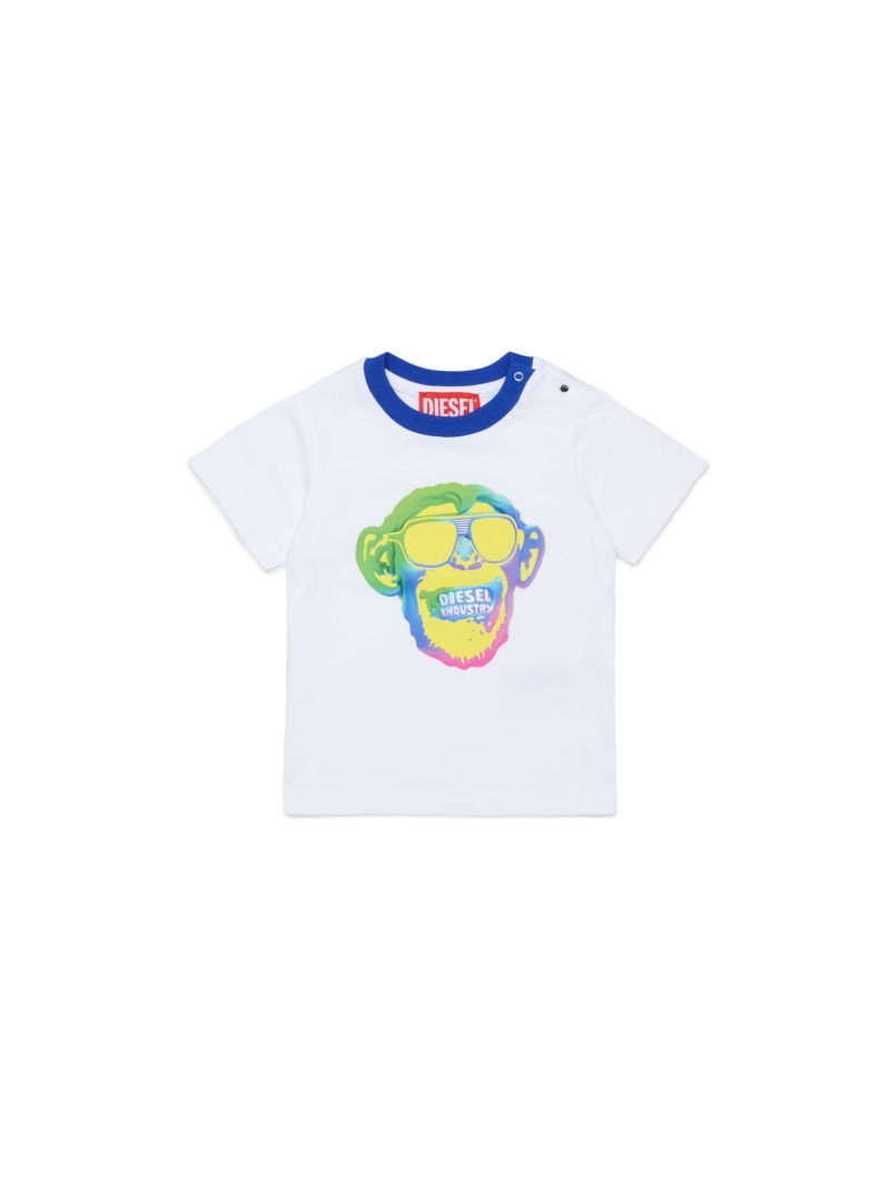 DIESEL ベビー Tシャツ TOKEYB ディーゼル トップス カットソー・Tシャツ ホワイト【送料無料】｜ Fashion Kids