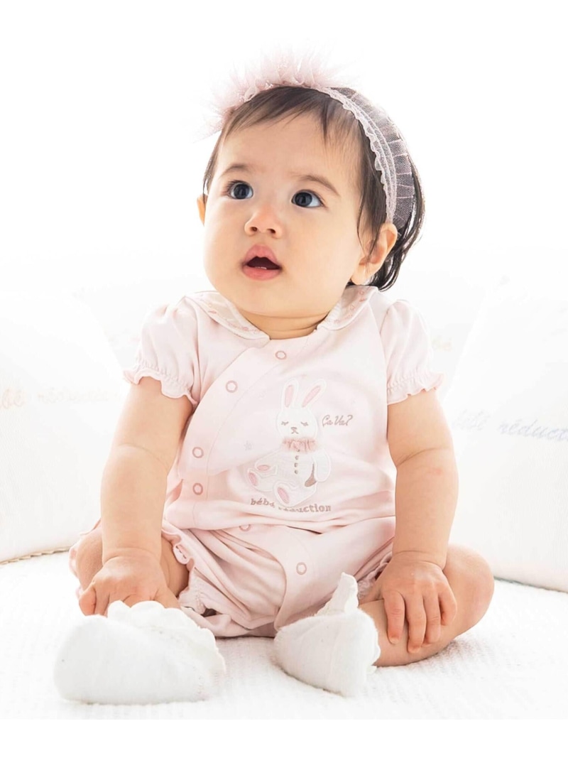 fillot de bebe reduction 【お一揃え】スムースうさぎ(ティオン父っつぁん)継ぎ切れ2wayオールもの言う花(50~75珊) ベベ オンライン バス発着場 マタニティウェア・ベビー機材 ロンパース・押しかぶせる櫂 さくら色【貨物輸送無料】 キッズ・ベビー・マタニティ-カバーオール・ロンパース-ベビーファッション