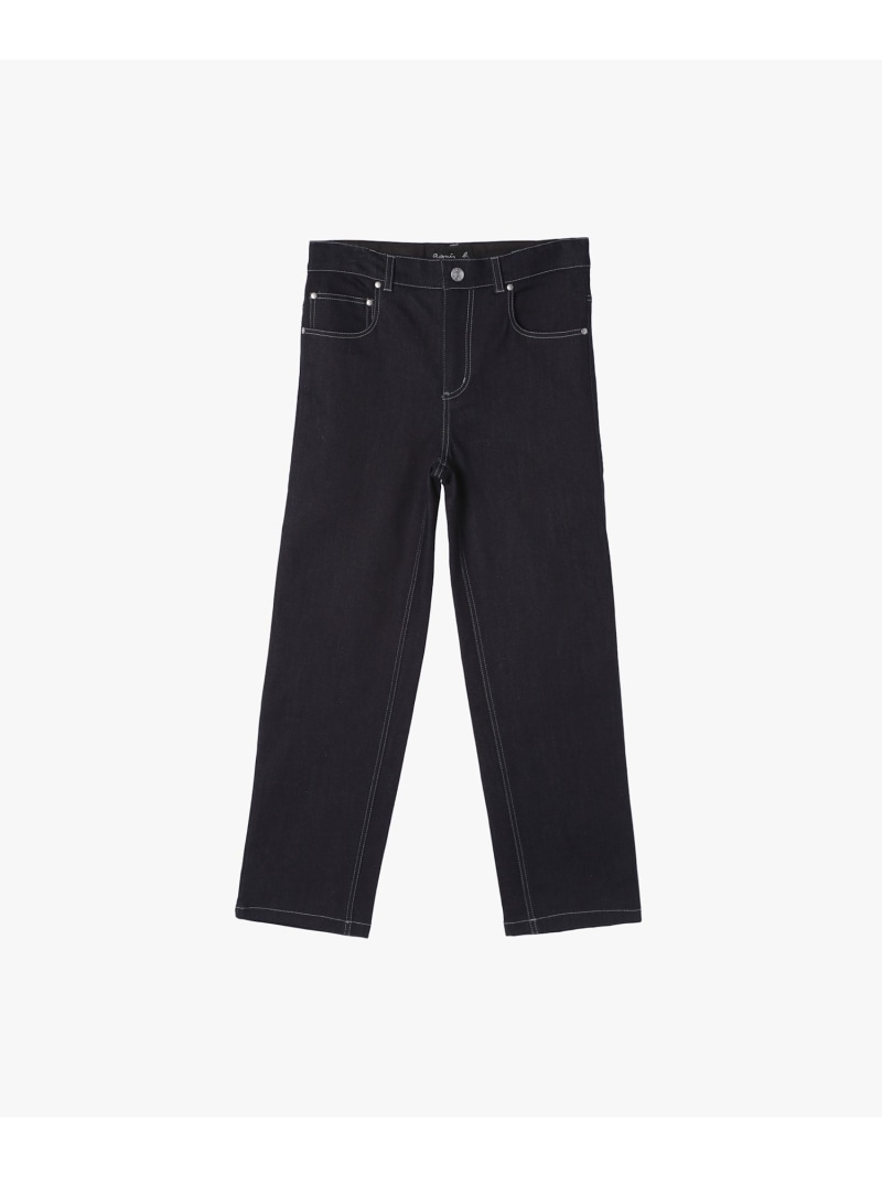 agnes b. ENFANT キッズ デニムパンツ アニエスベー パンツ ジーンズ・デニムパンツ ネイビー【送料無料】｜ Fashion Kids