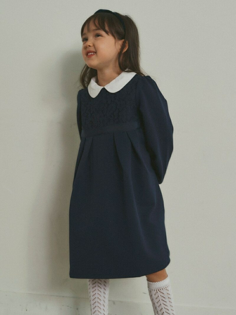 United Arrows Green Label Relaxing リップル襟付き ワンピース ユナイテッドアローズ グリーンレーベルリラクシング ワンピース シャツワンピース ネイビー 先行予約 送料無料 Ipag Org