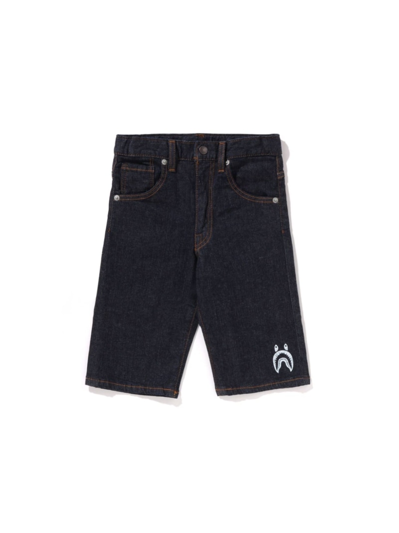 A BATHING APE SHARK 10 OZ DENIM SHORTS ア ベイシング エイプ パンツ ジーンズ・デニムパンツ ブルー【送料無料】