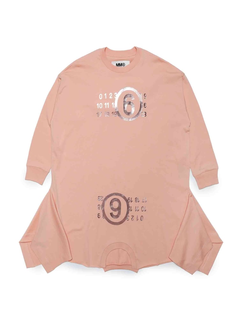 【SALE／72%OFF】MM6 Maison Margiela MM6 Maison Margiela ブランドロゴワンピース シフォン ワンピース・ドレス ワンピース ピンク【RBA_E】【送料無料】