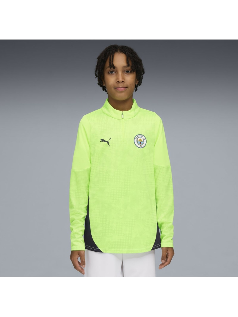 PUMA キッズ 2025-26 マンチェスターシティ FC 1/4 ジップトップ 128-164cm MCFC Training 1/4 Zip Top Jr プーマ スポーツ・アウトドア用品 その他のスポーツ・アウトドア用品【送料無料】