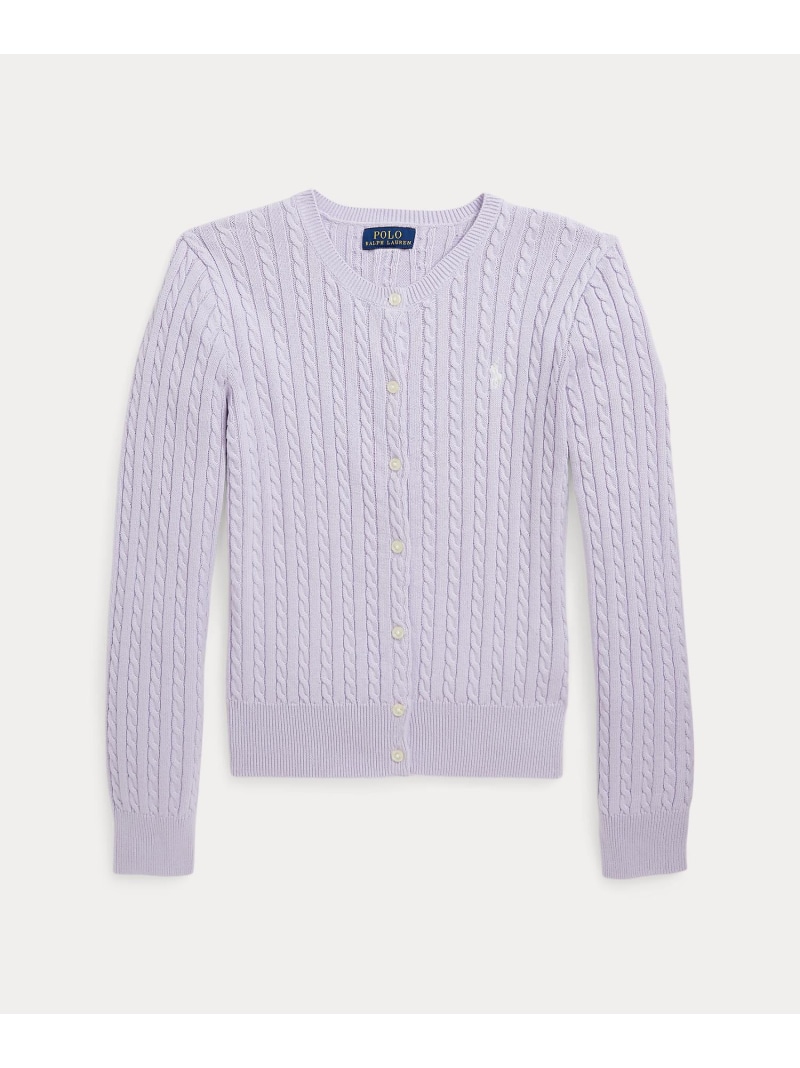 POLO RALPH LAUREN (ガールズ 7才~16才)ミニ有線テレビ 綿織物 ジレー ラルフローレン トップス ジレー パープル【貨物輸送無料】