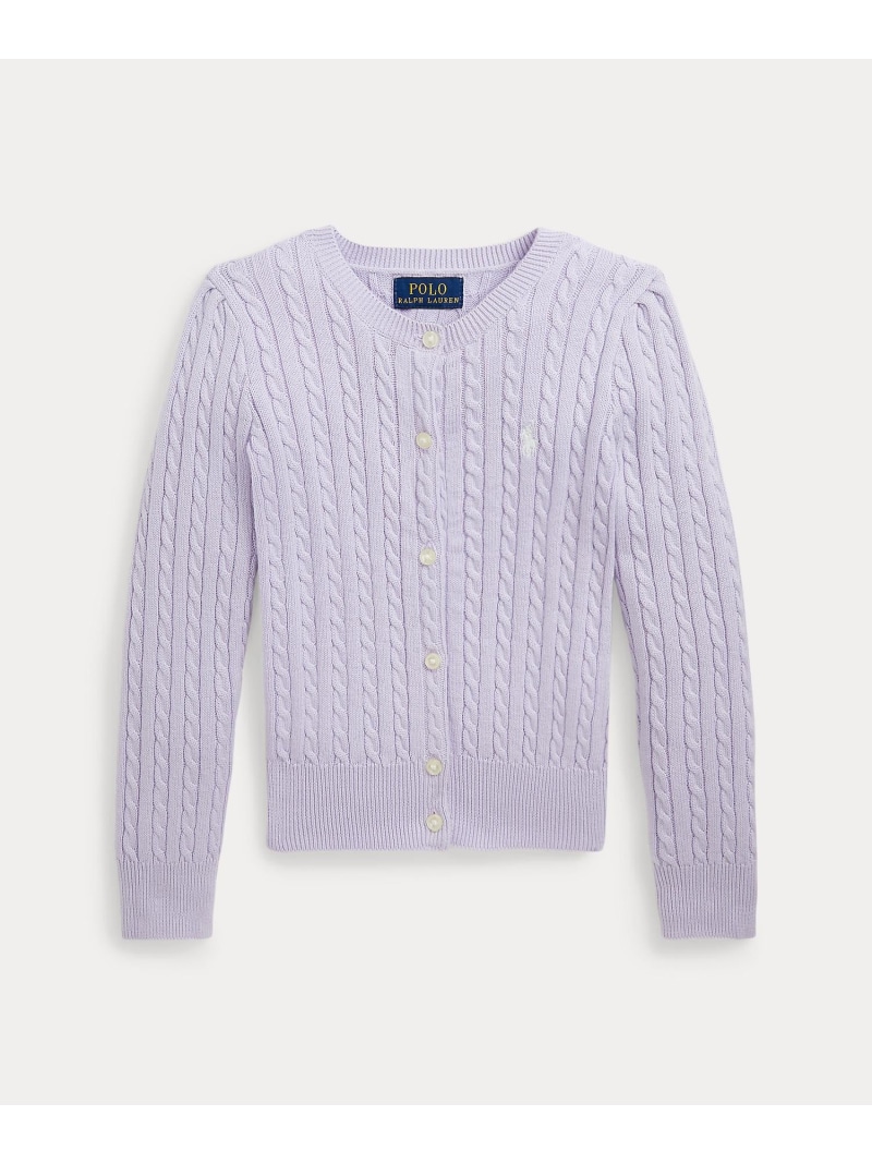 POLO RALPH LAUREN (ガールズ 2才~6才)ミニ有線テレビ 綿織物 ジレー ラルフローレン トップス ジレー パープル【貨物輸送無料】