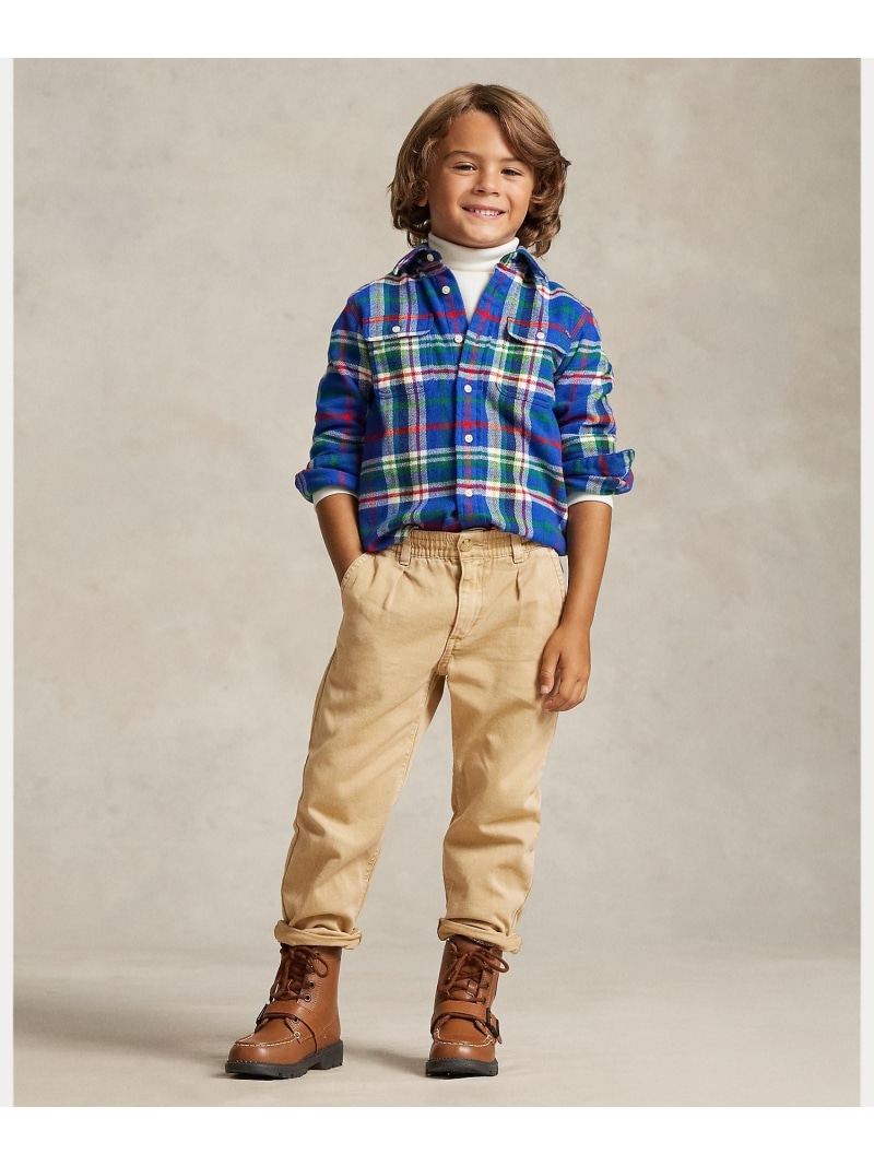 POLO RALPH LAUREN (ボーイズ 2才~7才)クロップド コットン ツイル パンツ ラルフローレン パンツ その他のパンツ ブラウン【送料無料】 11,242円