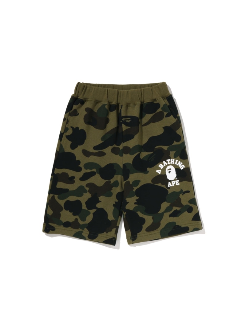 A BATHING APE 1ST CAMO COLLEGE SWEAT SHORTS ア ベイシング エイプ パンツ その他のパンツ イエロー グリーン【送料無料】｜ Fashion Kids 12,045円