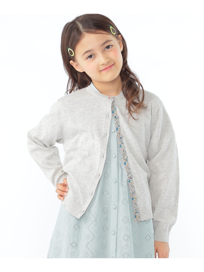 SHIPS KIDS SHIPS KIDS:100~130珊 / リバティ 名取り草 ジレー シップス トップス ジレー さくら色 黄色 薄墨色【貨物輸送無料】